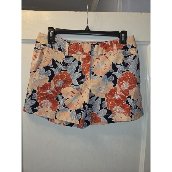 Ann Taylor LOFT Pants - Ann Taylor LOFT Women's Floral Chino Shorts Size 2 Cotton Mid Rise Pockets